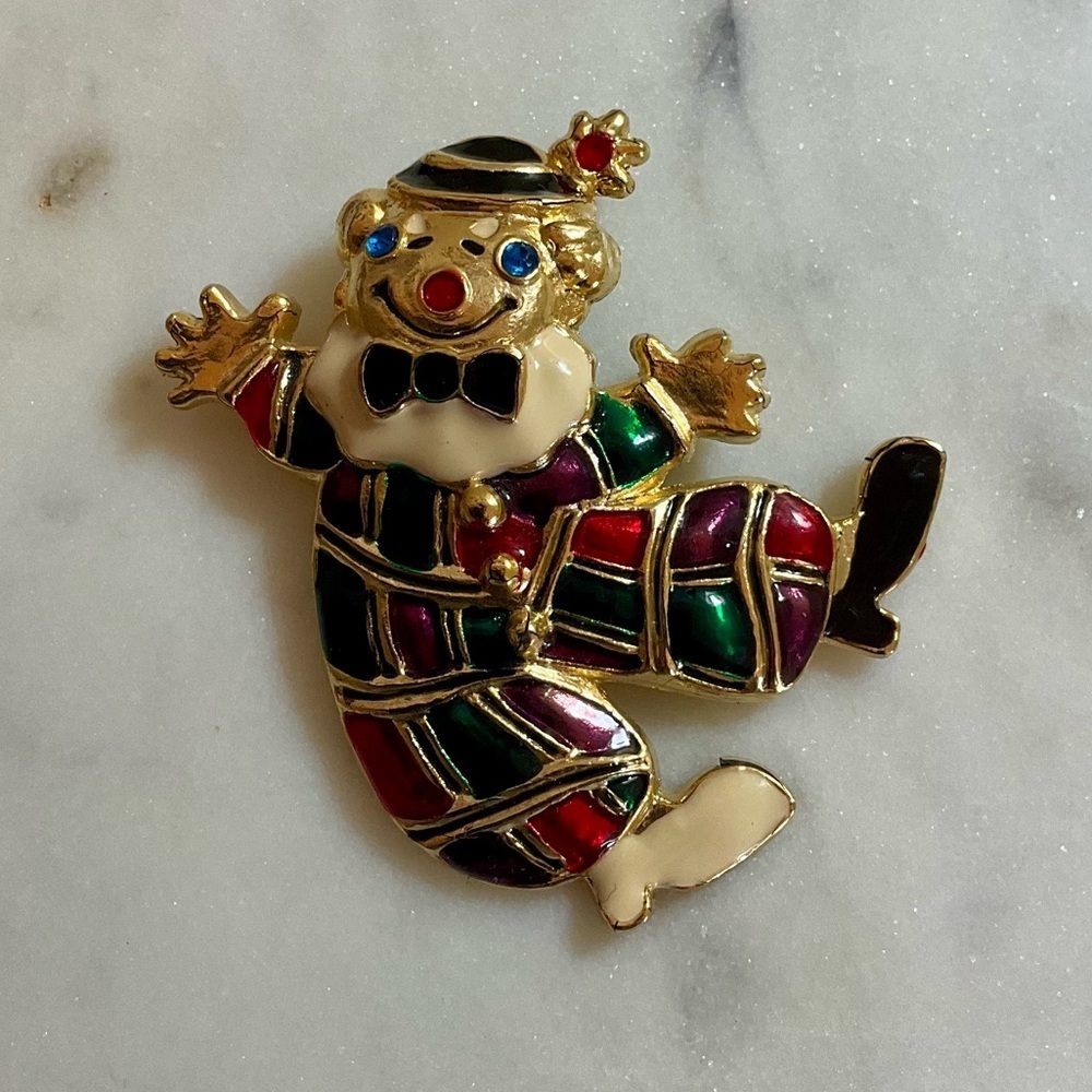 Clown Brooch